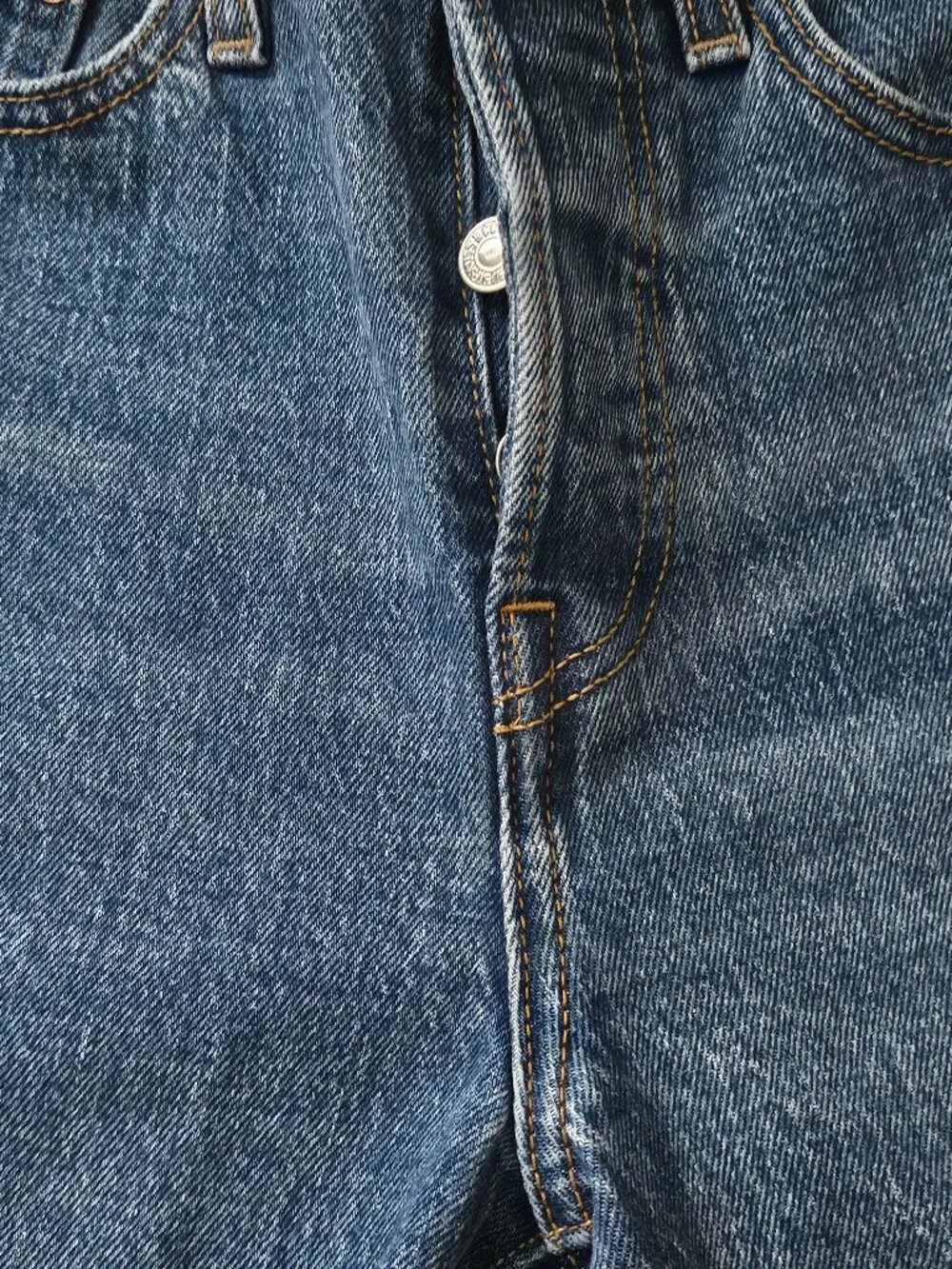 Levi's Premium High Waisted Wedgie Fit Straight Jeans Blue Sz 25 Button Fly
